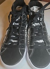 Creative Recreation Helious Hi sneakers in a black and white leopard print...