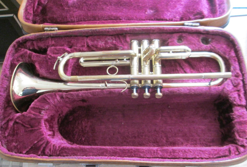 Corton Trumpet in Hard Case - One Valve Sticking