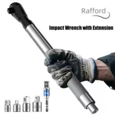 Offset Impact Extension Wrench with 4 Sockets & 1/2" Drill Adapter