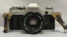 Canon Camera AE-1 35mm SLR Film w/ 50mm f/1.8 FD Lens Fast Free Shipping Vintage
