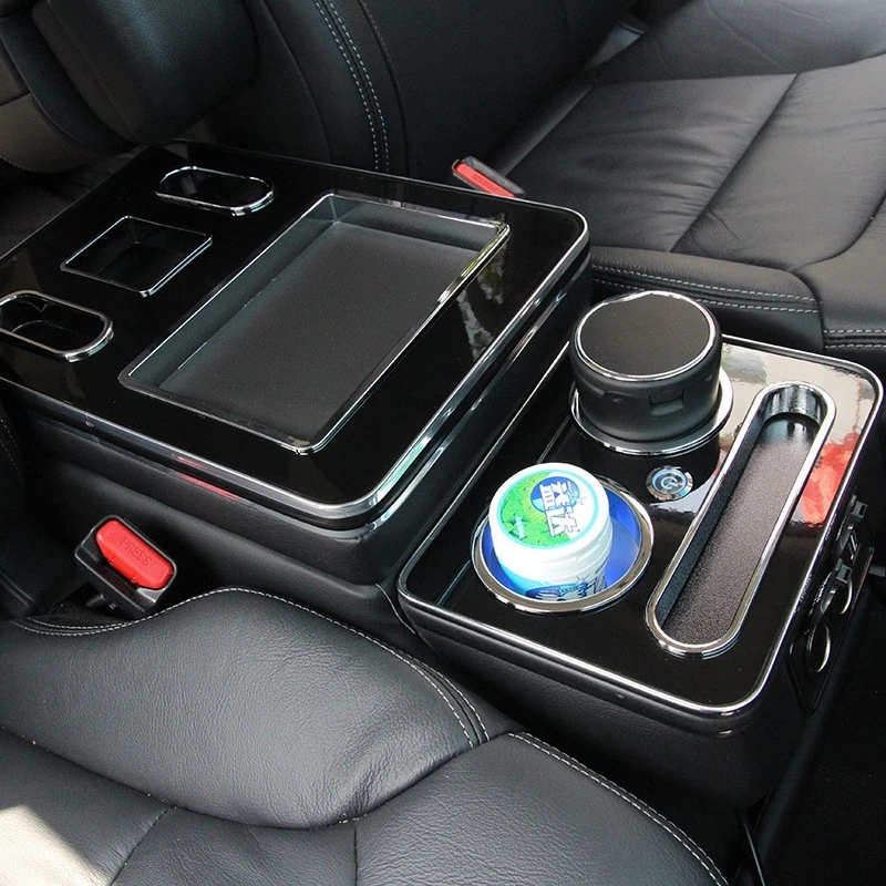 el compartimento reposabrazos y caja de almacenamiento central para 03-2014 Honda Odyssey negro Foto 4 de 4