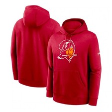 Mitchell Ness Kids Tampa Bay Buccaneers Throwback Hoodie Red XL 18/20 NEW