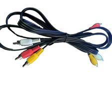 3 RCA Cable Audio Video Composite Male to Male DVD Cable 6 Feet US