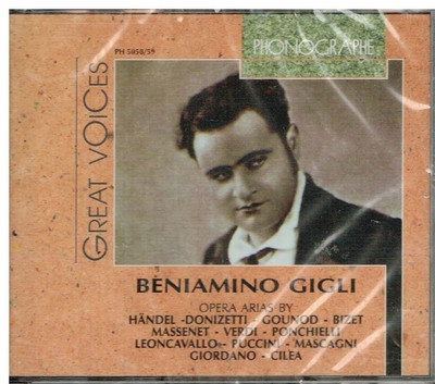 Beniamino Gigli: Opera Arias By Verdi, Handel, Donizetti, Gounod Bizet, Cilea CD