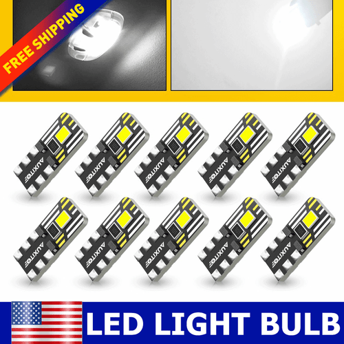 W5W LED Bulb T10 5W5 LED Light Canbus Car License Truck Interior Lamps 12V 10Pcs