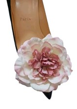 Blush Color Clips for Shoes 2 pcs , Flower Shoe Clips, Prom Shoe Accessories