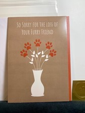 Pet Sympathy Condolences Card Always Remembered Forever Loved