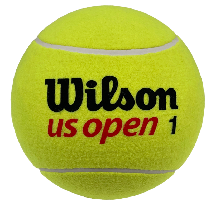 ROGER FEDERER SIGNED JUMBO TENNIS BALL WILSON US OPEN AUTOGRAPH