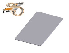 Kennzeichenplatte, Grundplatte, Aluminium, DE 180x200