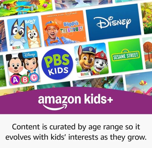 Amazon Fire 7 Kids 12th Gen (2022) 16GB Tablet, Wi-Fi, 7" - Blue, FACTORY Sealed - Picture 2 of 4