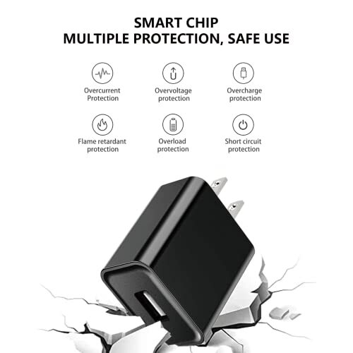USB Wall Charger adapter & Extension Charging Cable Cord for JLab Go Ai Pop/S... - Photo 6 sur 7