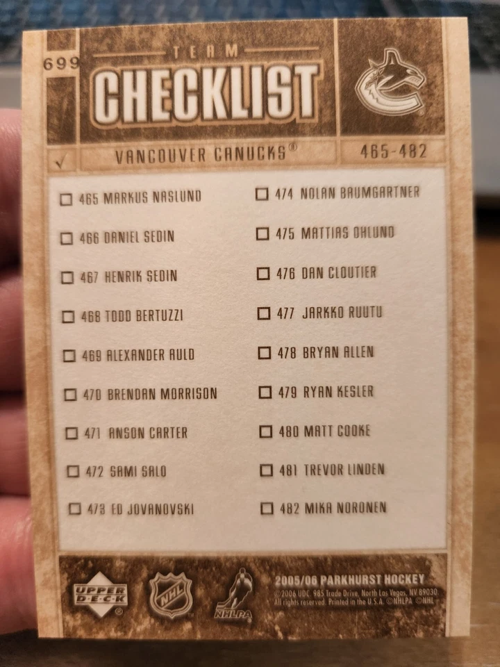 2005-06 PARKHURST COMPLETE UR SET SIDNEY CROSBY ALEX OVECHKIN YZERMAN 500-700  - Image 4 of 4