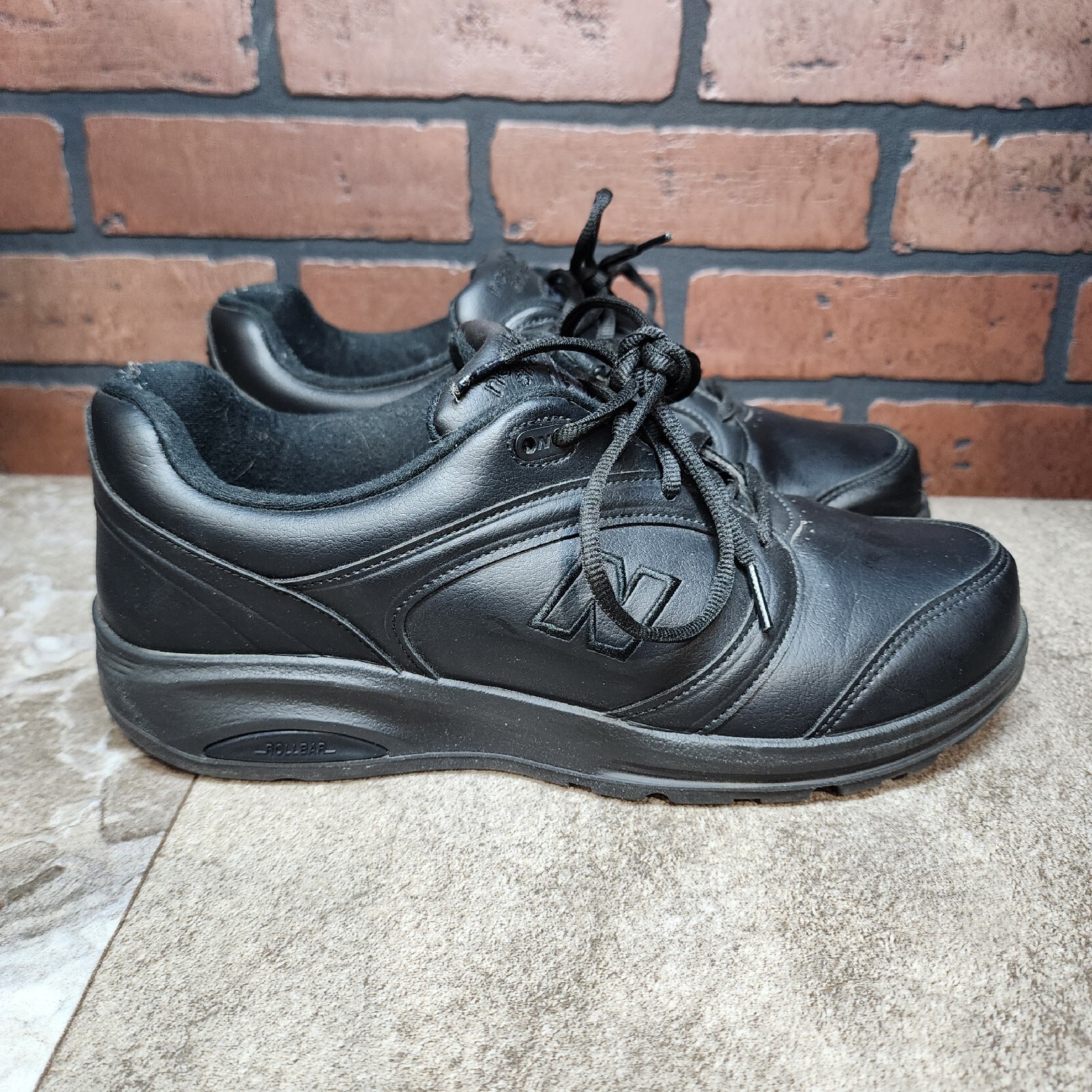 New Balance 812 Black Leather Walking Shoes USA Made … Gem