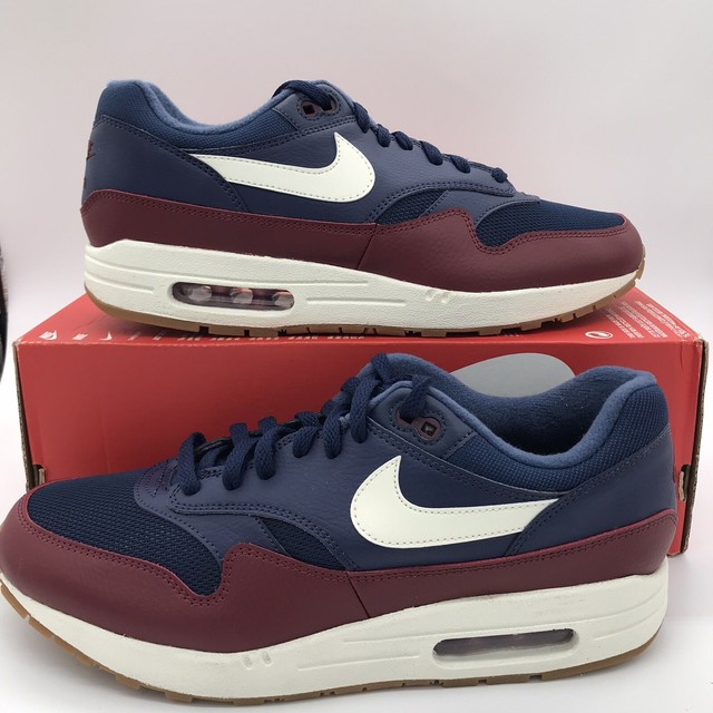 Nike Air Max 1 Navy Team Red Mens Shoes AH8145-400 Size 9-11.5 | eBay