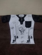 african Traditional Men dress GHANA Clothing Ethnic Kaftan Shirt size L