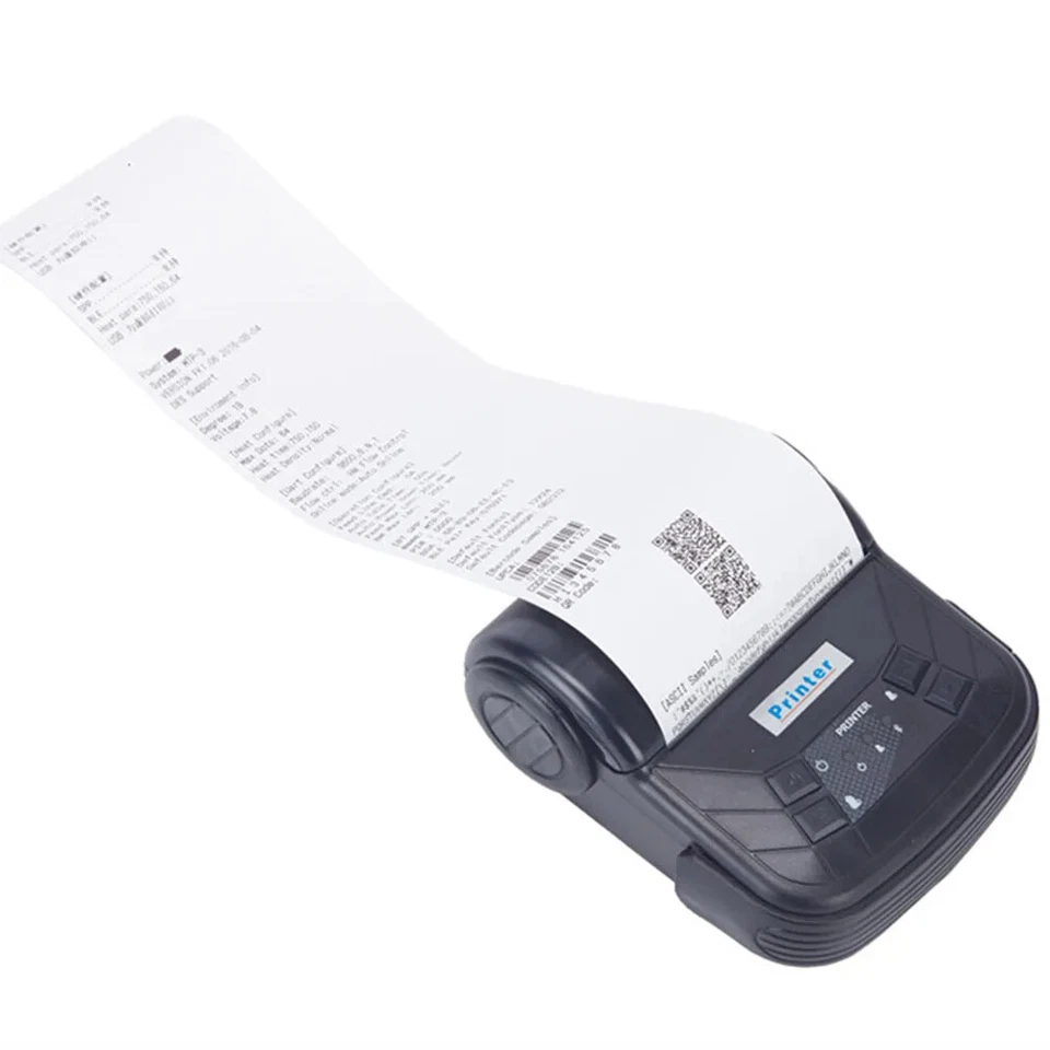3 Inch/80mm Mini Potable Tickets Printer Thermal Receipts Printer  lowest price - Image 4 of 4