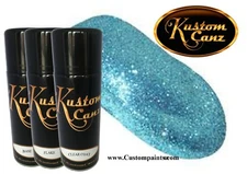 12oz Aerosol Metal Flake Sky Blue (004 HEX) - Urethane Base, Automotive Paint 