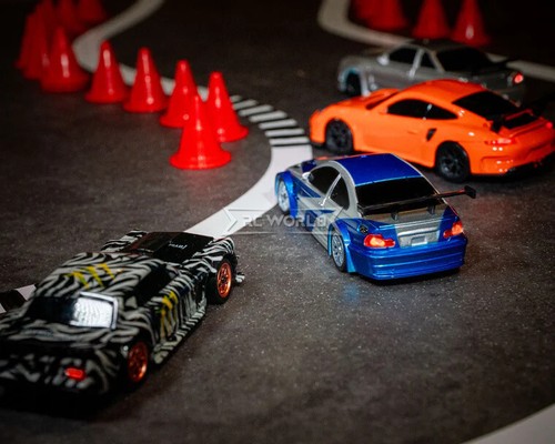 RC 1/43 Mini FORD MUSTANG Gymkhana Ken Block DRIFT CAR AWD W/ LED Lights -RTR- - Picture 21 of 21
