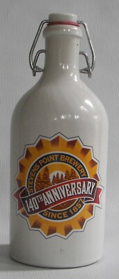 Stevens Point Brewery 1997, 140 Anniversary 1/2 liter ceramic beer bottle