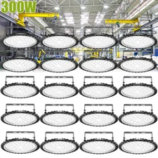 20 Pack 300W Watt LED UFO High-Bay Warehouse Light GYM Industrial Shop Area Lamp