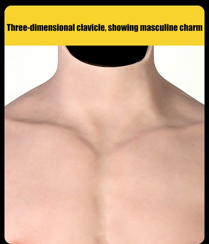 IMI Fake Muscle Chest Silicone Fake Male Chest Abdominal Muscle Suit for Cosplay - Picture 3 of 17
