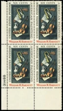 1386, MNH 6¢ Tagging Ghost Shift Error Looks Like Double Impression Stuart Katz