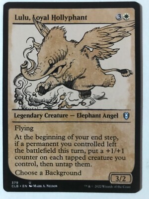 lulu mtg card *showcase LULU LOYAL HOLLYPHANT Baldur's Gate Commander MTG Magic the  Gathering