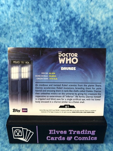 Doctor Who 2015 SINGLE Non-Sport Trading Card by Topps 2015 - Picture 128 of 392