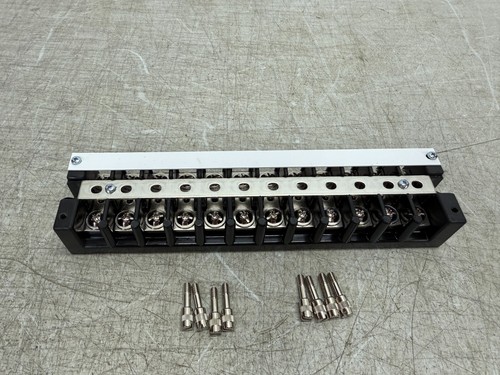 Marathon 1512SC - HD Terminal Blocks 600V 75A 12-Poles with Pins Lot of 2 New - Picture 7 of 13