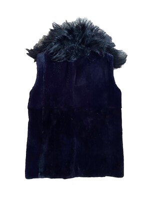 Giorgio Armani Vest Zip Mongolian Lamb IT 48 US 12 Sheared Fur