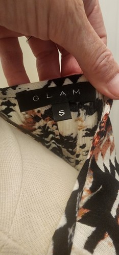Glam Brand Mini Dress Tribal Design Size Small - Picture 3 of 6