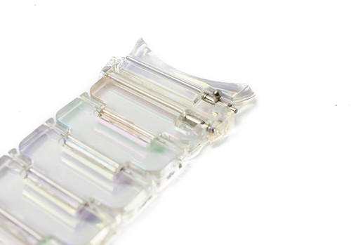Bracelet 20 MM From PC for Samsung Galaxy Watch 5 4 Smart IN Clear Colourful - Zdjęcie 5 z 5