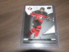 2018-19 UD TEAM CANADA JUNIORS #34 cole fonstad