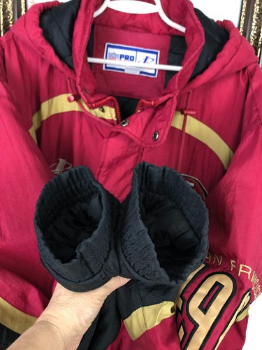 Vintage 90's NFL San Francisco SF 49ers Pro Line Jacket Bomber Mens Rare Sz XL - Picture 16 of 24