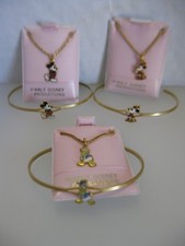 Walt Disney Productions Child's Necklace  Bracelet Set Choice of Character