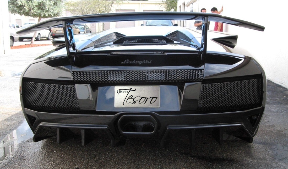 Rear Wing 6pc Spoiler SV Style For Lamborghini Murcielago 2001-2010 USA Made