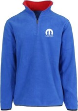 JH DESIGN GROUP Men  s Mopar logo Quarter Zip Fleece Sweatshirt Jacket 2 Colors