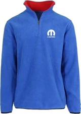 JH DESIGN GROUP  Men’s Mopar logo Quarter Zip Fleece Sweatshirt Jacket 2 Colors