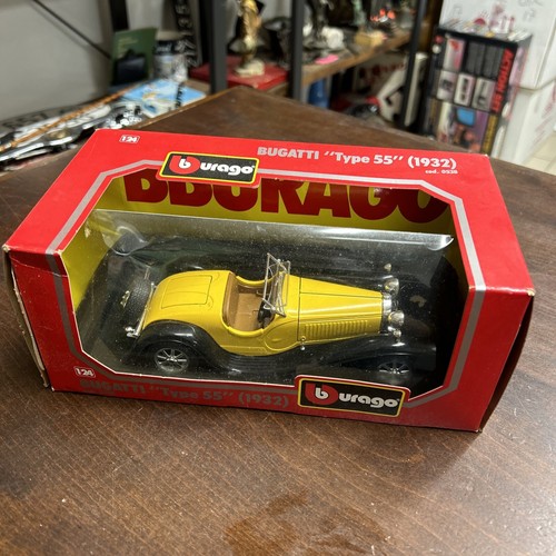 BURAGO BBURAGO 1/24 0538 BUGATTI TYPE 55 1932 GIALLO