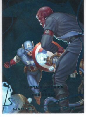 Marvel Masterpieces 2022 Teal Battle Spectrum Gems [99] Chase Card BS-1 