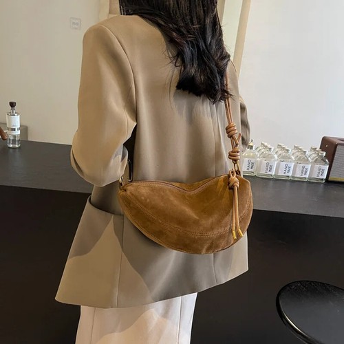 Bolso de Hombro de Gamuza para Mujer 2025 Venta Caliente Bolsos Bandolera Individuales Bolsos Dulces - Imagen 9 de 27