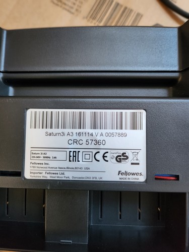 PLASTIFICATRICE FELLOWES SATURN 3I - A3 - 第 6/7 張圖片