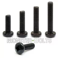 M3 / 3mm Phillips Pan Head Machine Screws, Steel, Black Oxide, DIN 7985A Metric