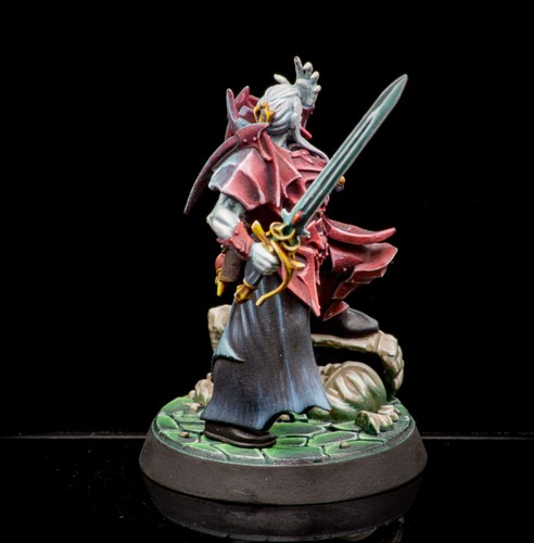 Warhammer dipinto professionale AoS Vampire Prince Duvalle - Foto 5 di 6