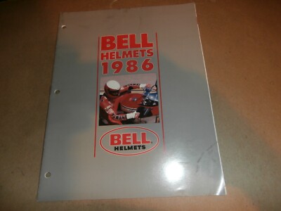 Vintage 1986 Bell Helmets Motorcycle Brochure Catalog