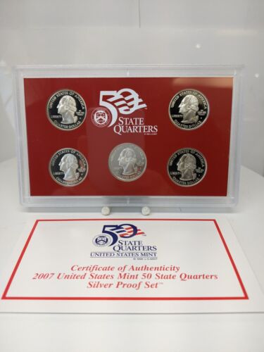 2007-S US Mint SILVER Proof QUARTER Set W/ Original Government Packaging - Picture 2 of 3