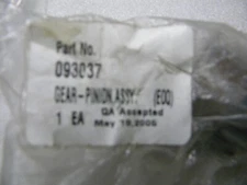 093037  MA PINION GEAR.  OEM B/S SIMPLICITY/MURRAY SNAP/FERRIS FACTORY  PART