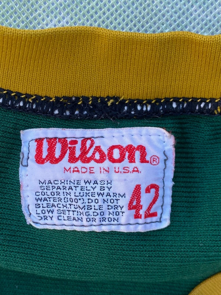 Camiseta de béisbol vintage Wilson Glen Oak Golden Eagles para hombre #19 talla 42. Foto 3 de 4