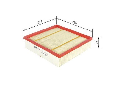 Filtro de aire Bosch F 026 400 379 se adapta a Infiniti Mercedes-Benz - Imagen 5 de 9