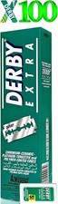 Derby Extra Standard Double Edge Safety Razor Blades, 100 Count